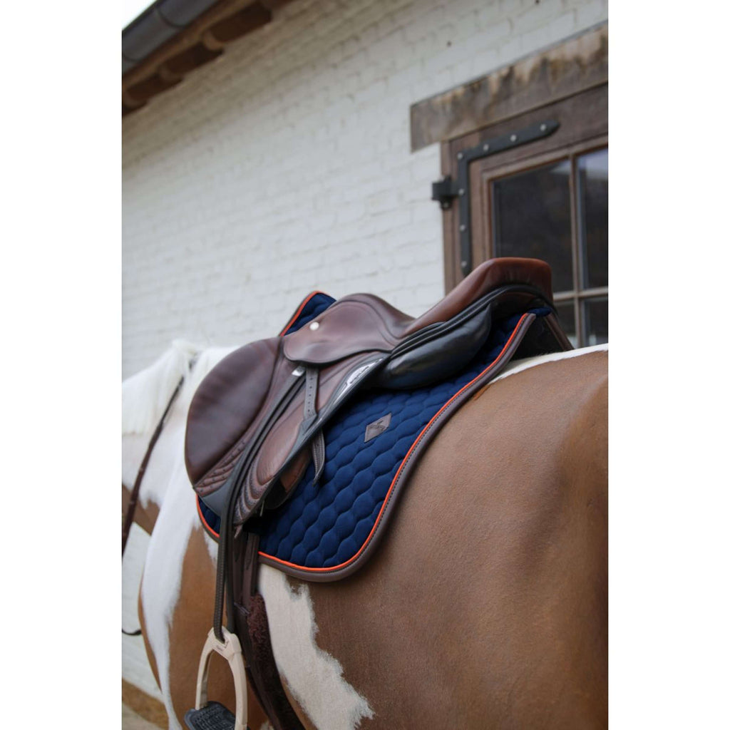 Kentucky Horsewear Tapis de Selle Onion Quilt Leather Neon de Saut Marin