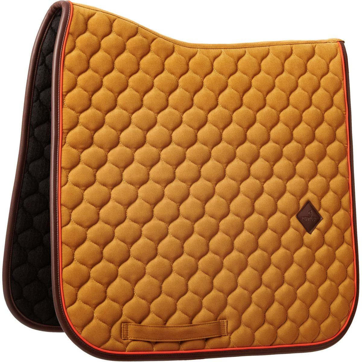 Kentucky Horsewear Tapis de Selle Onion Quilt Leather Neon Dressage Kaki