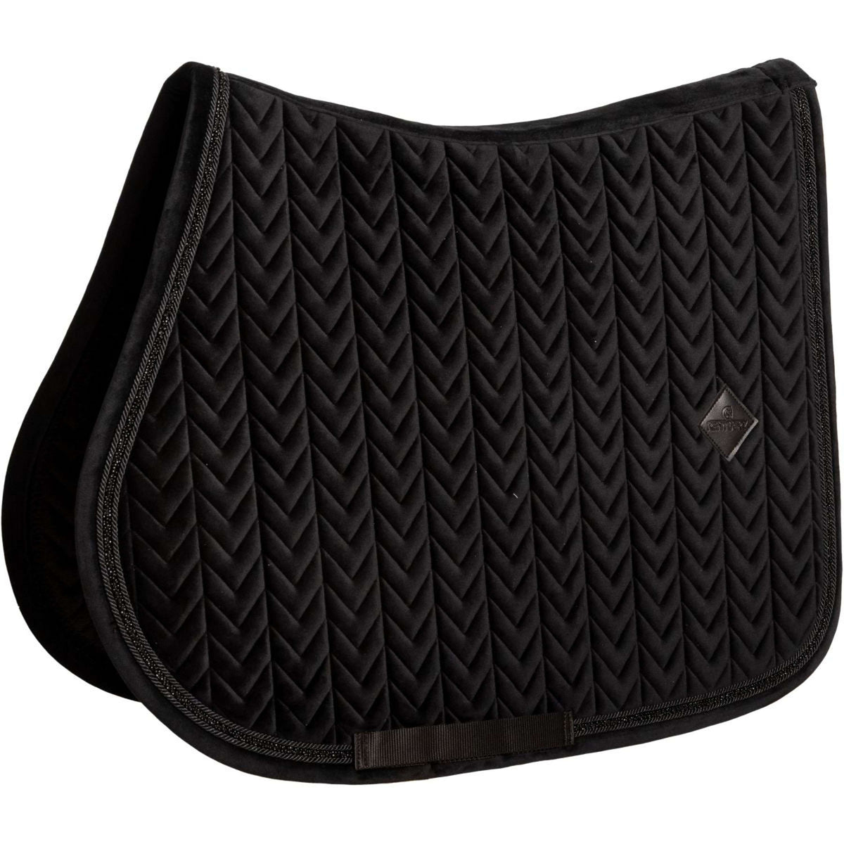 Kentucky Tapis de Selle Velvet Mini Pearls de Saut Noir