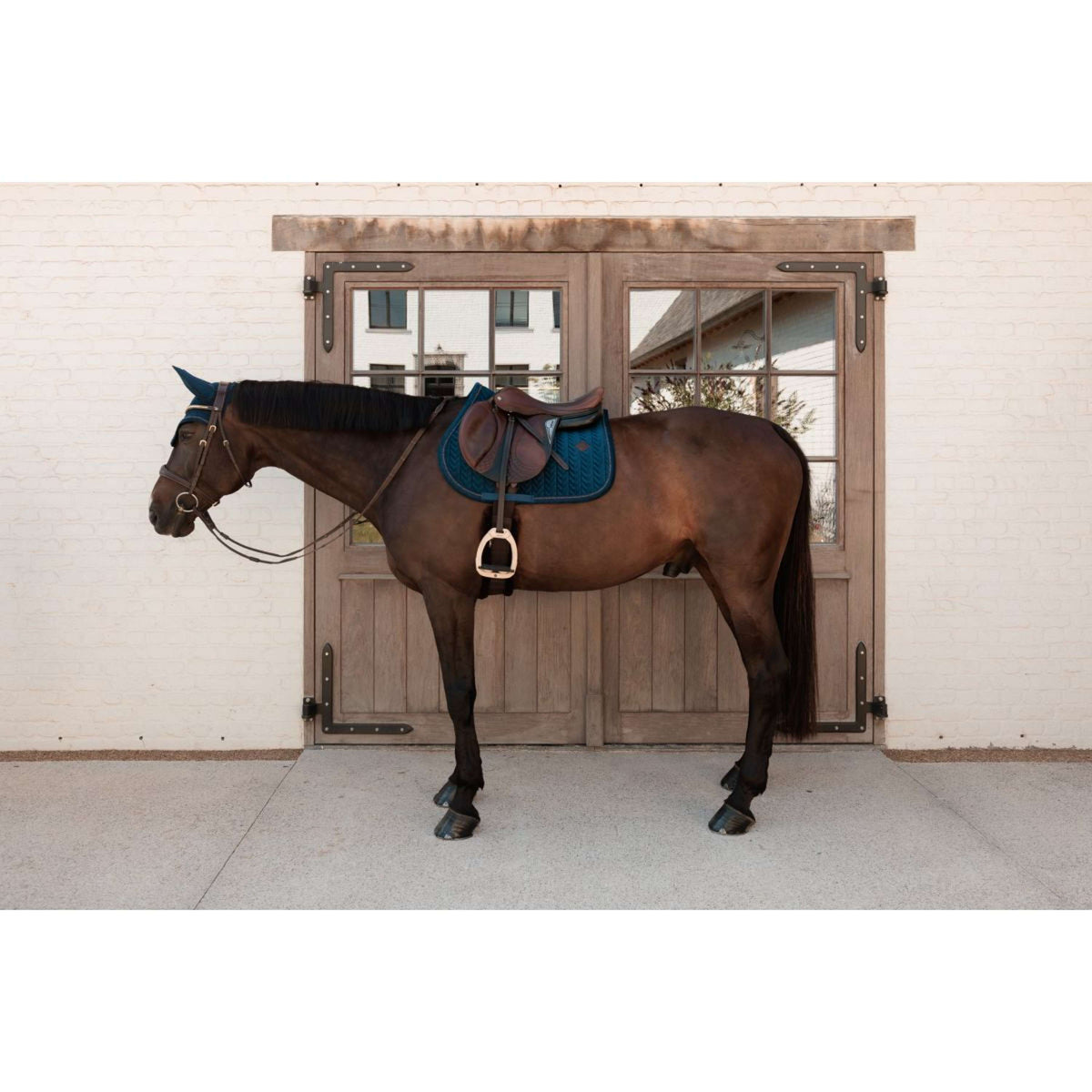 Kentucky Tapis de Selle Velvet Mini Pearls de Saut Marin