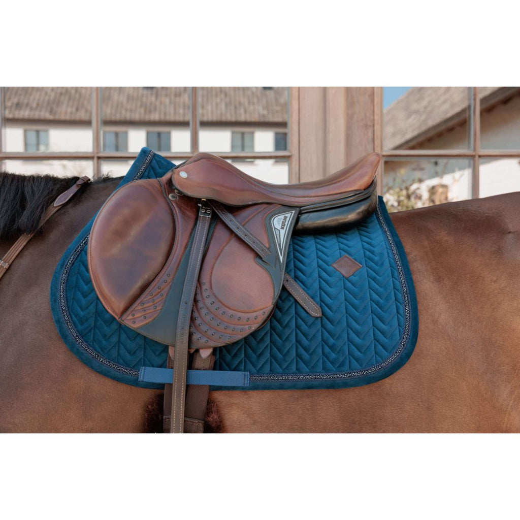 Kentucky Tapis de Selle Velvet Mini Pearls de Saut Marin