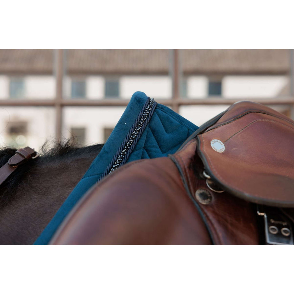 Kentucky Tapis de Selle Velvet Mini Pearls de Saut Marin
