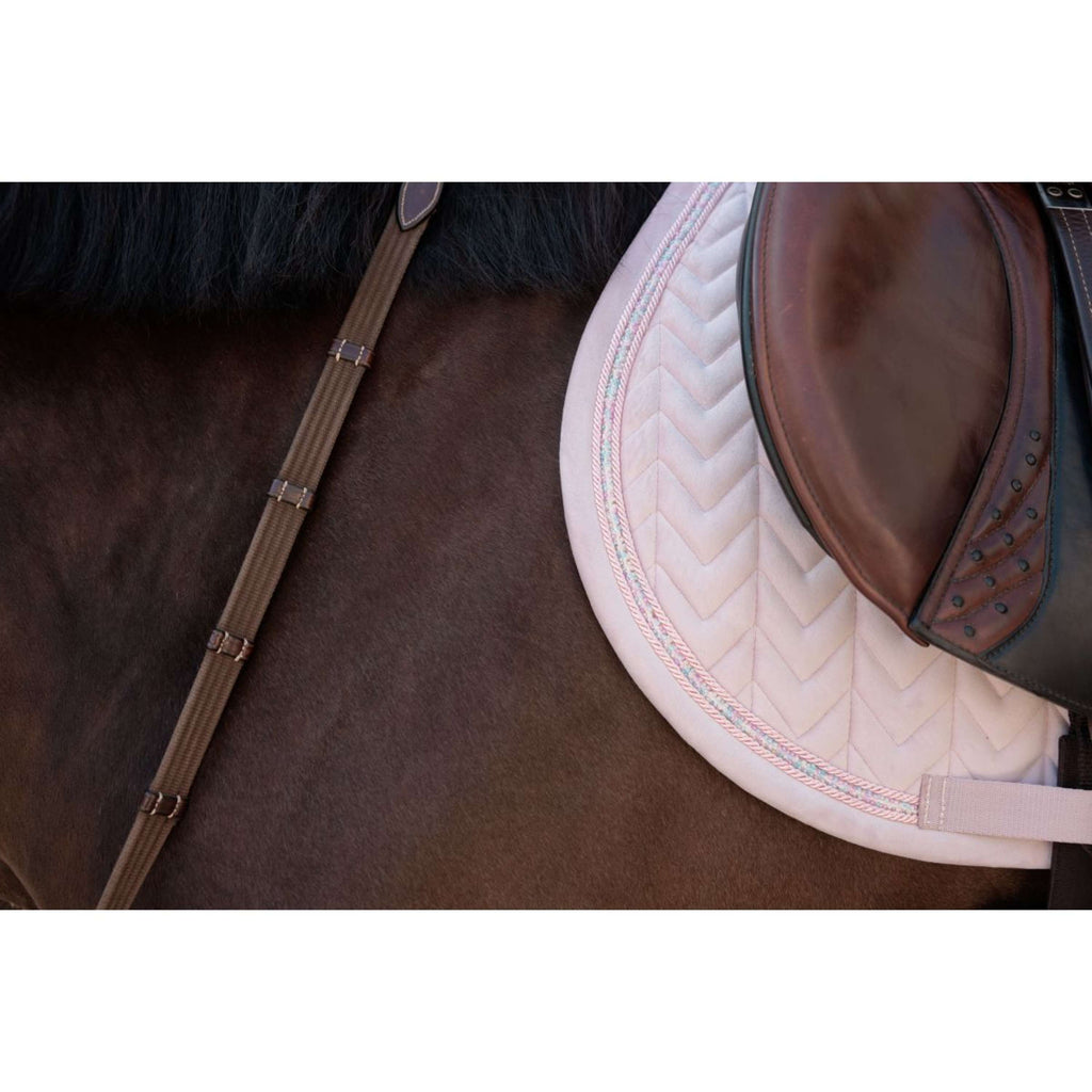 Kentucky Tapis de Selle Velvet Mini Pearls de Saut Old Rose