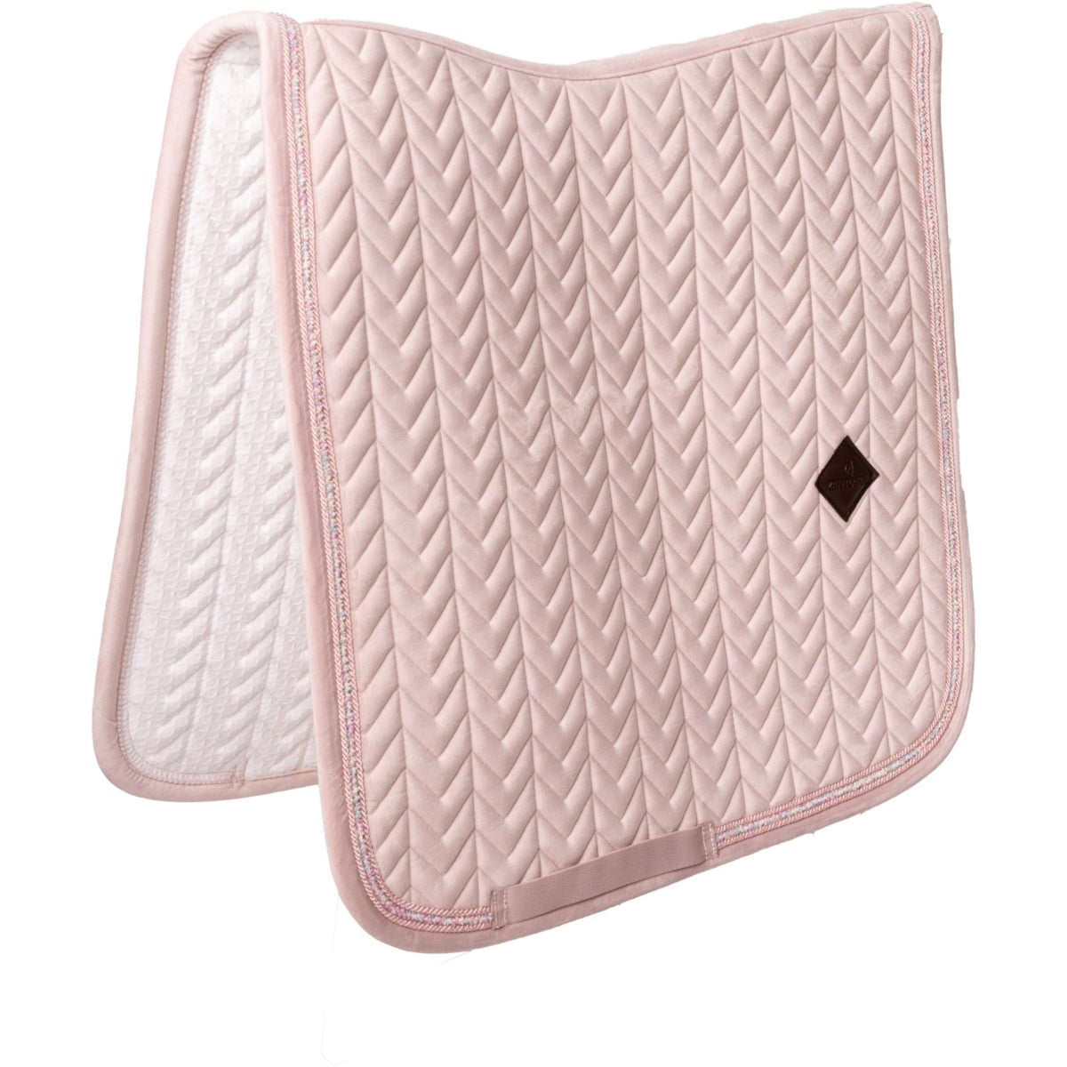Kentucky Tapis de Selle Velvet Mini Pearls Dressage Old Rose