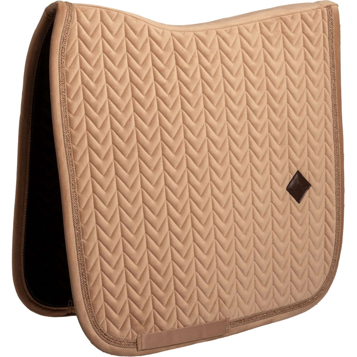 Kentucky Tapis de Selle Velvet Mini Pearls Dressage Beige