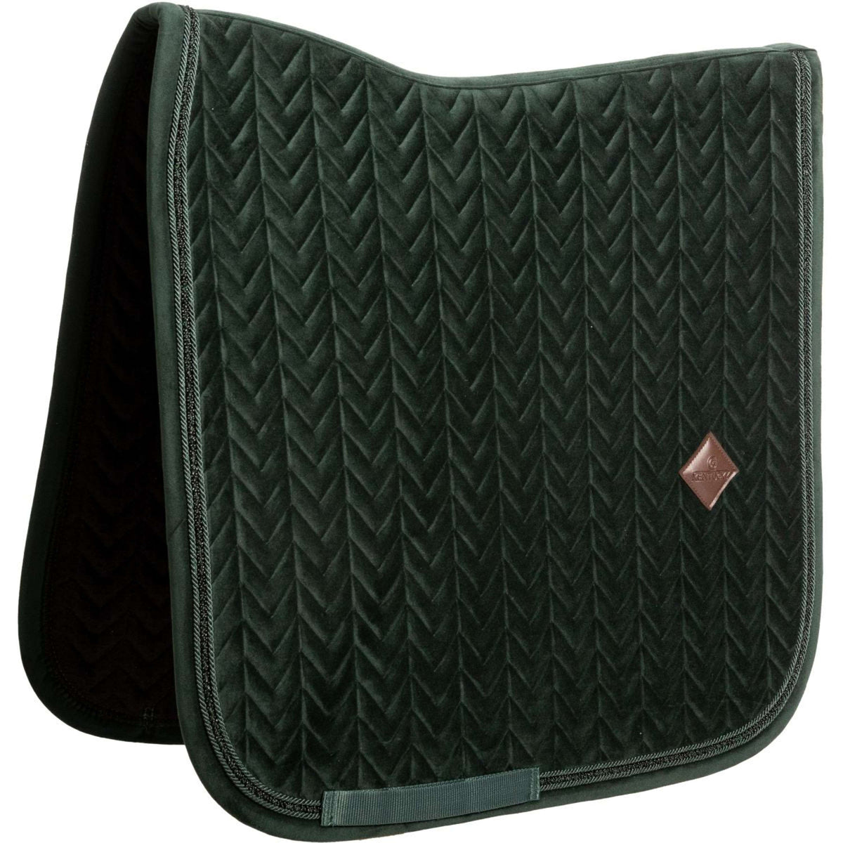 Kentucky Tapis de Selle Velvet Mini Pearls Dressage Pine Green