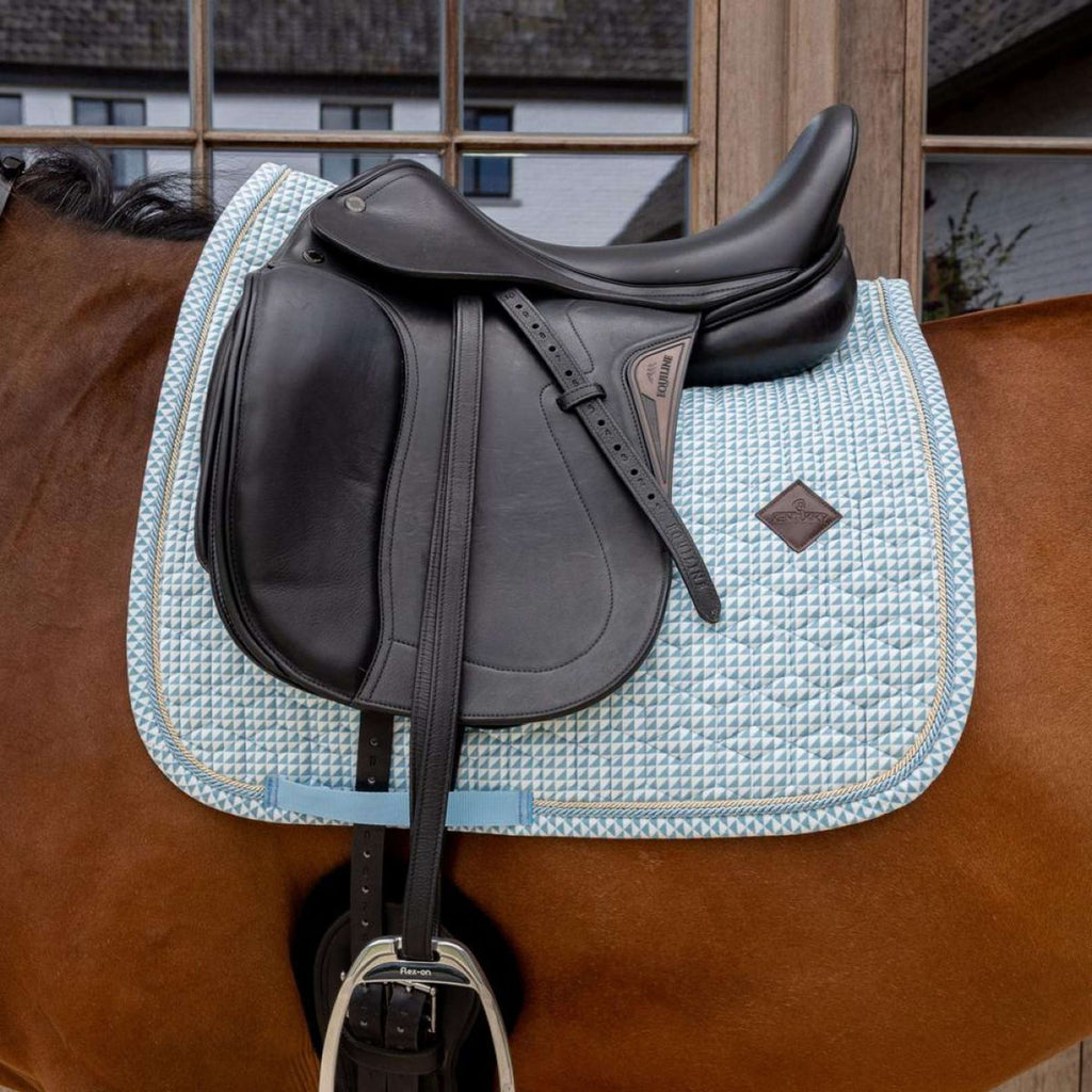 Kentucky Tapis de Selle Velvet Flags Dressage Bleu clair