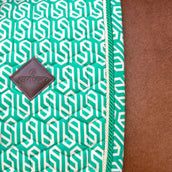 Kentucky Tapis de Selle Velvet Maze Cipher Dressage Blanc/Vert