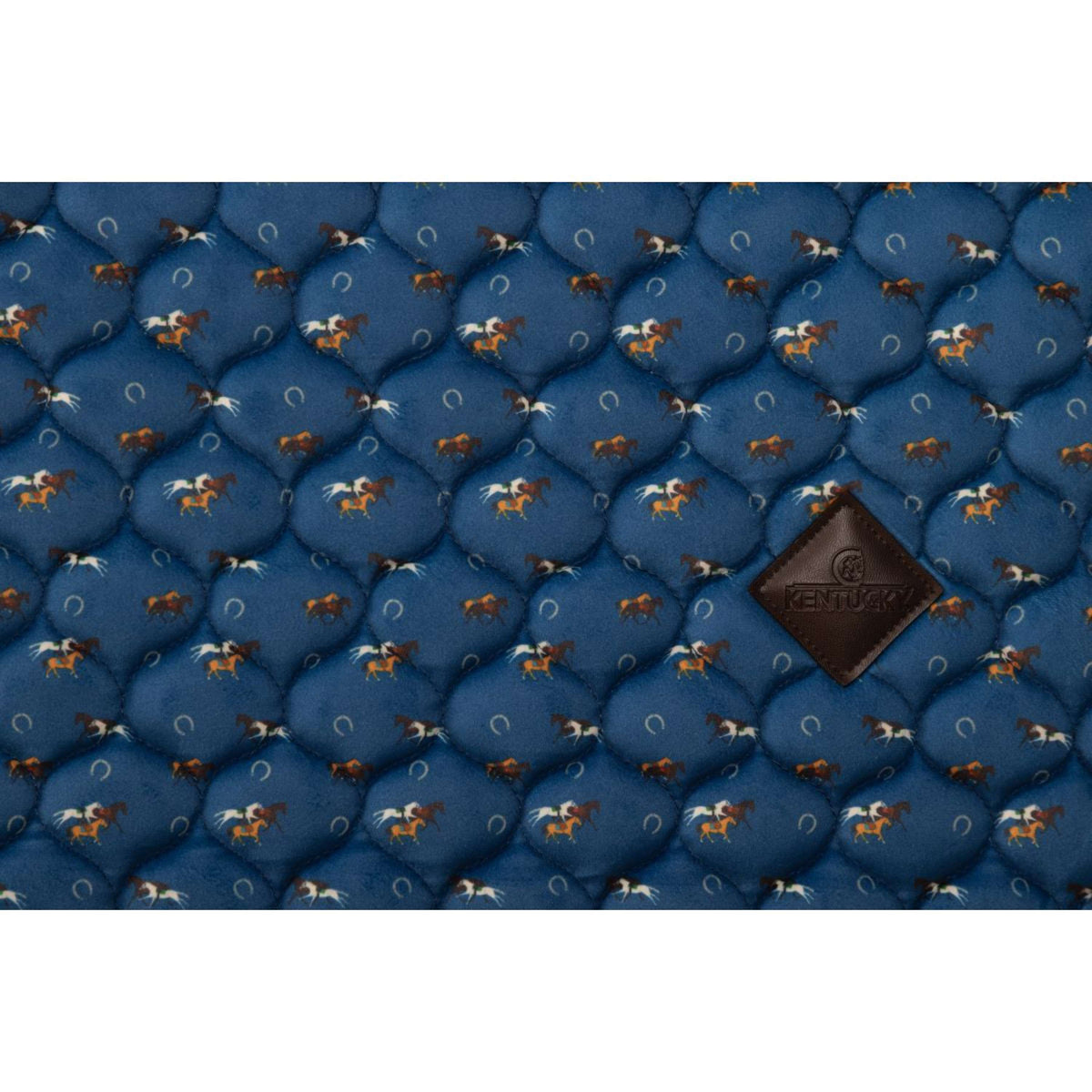 Kentucky Tapis de Selle Velvet Horse Printing Dressage Marin