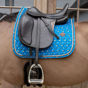 Kentucky Tapis de Selle Velvet Horse Printing Dressage Marin