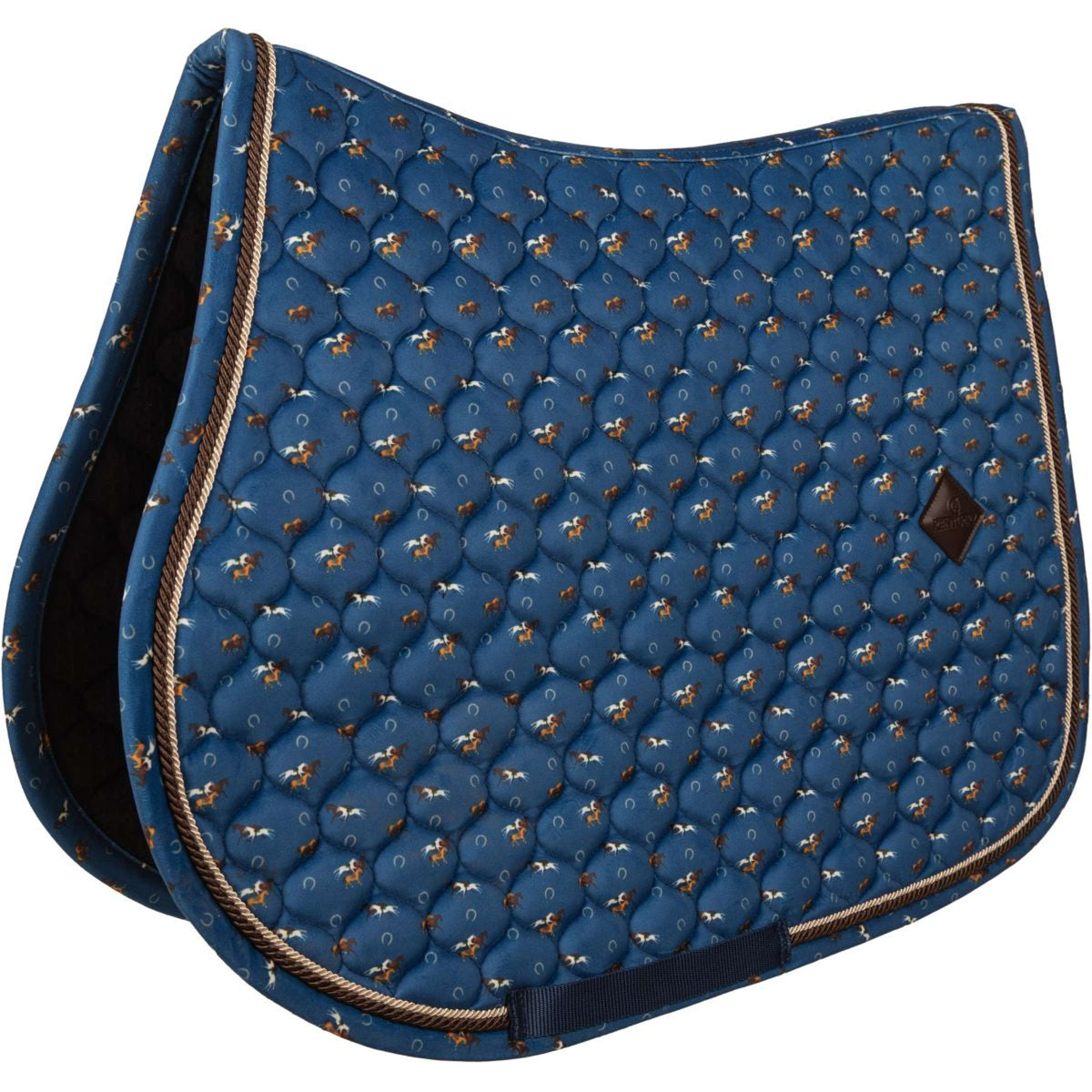 Kentucky Tapis de Selle Velvet Horse Printing Marin