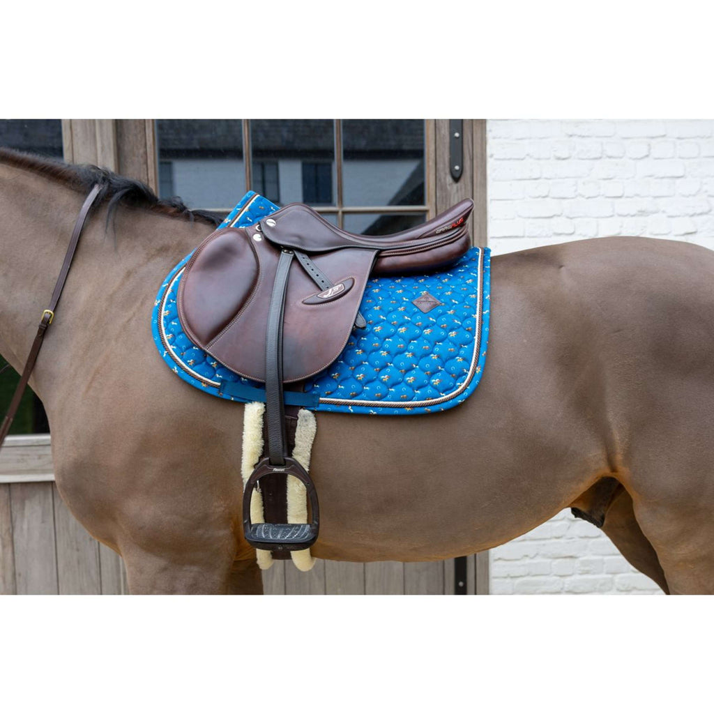 Kentucky Tapis de Selle Velvet Horse Printing de Saut Marin