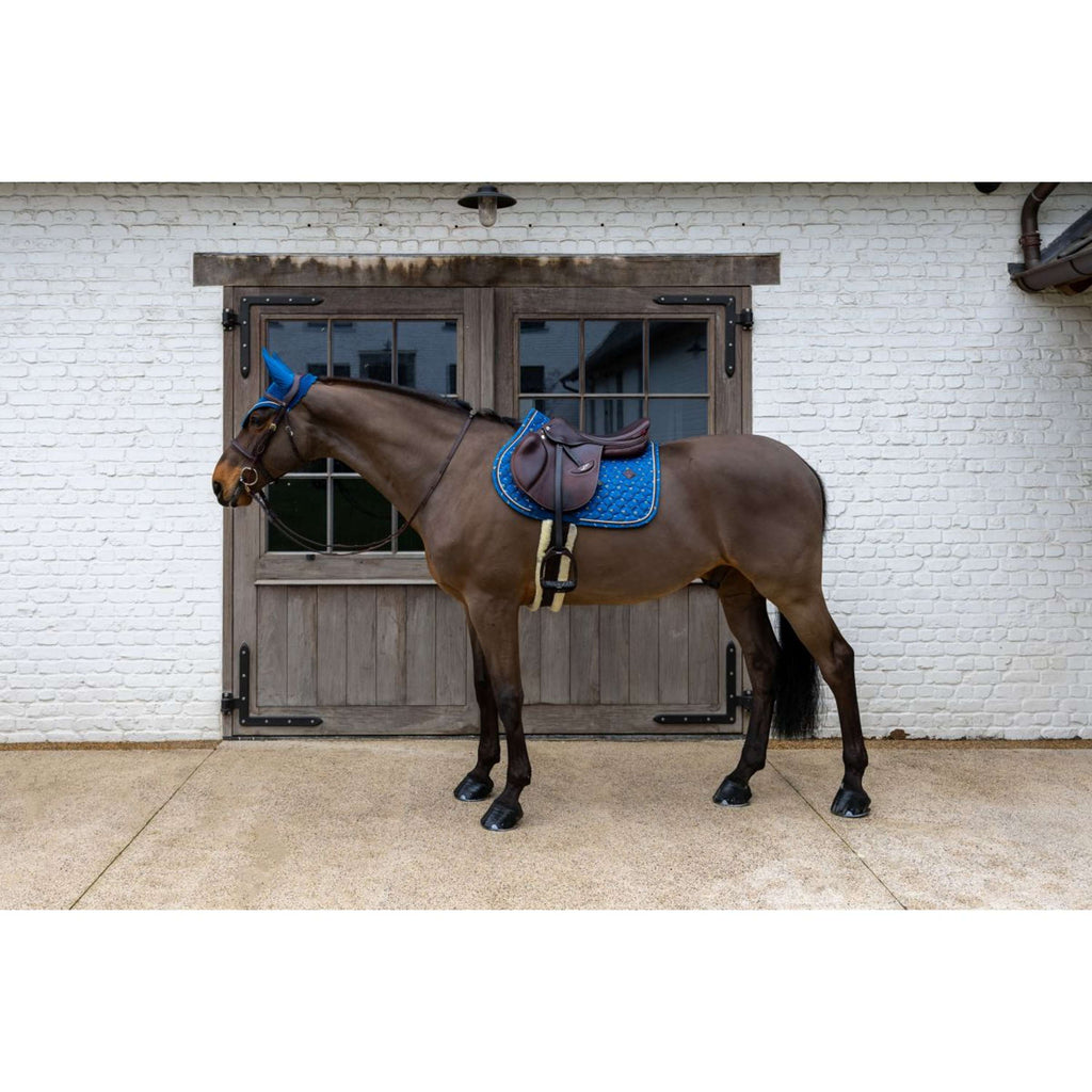 Kentucky Tapis de Selle Velvet Horse Printing de Saut Marin