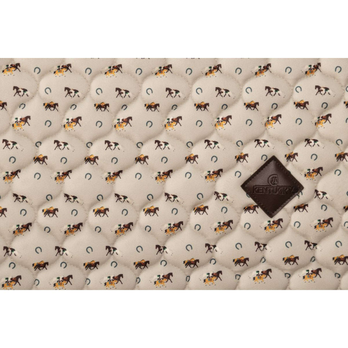Kentucky Tapis de Selle Velvet Horse Printing Beige