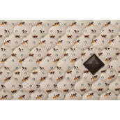 Kentucky Tapis de Selle Velvet Horse Printing Beige