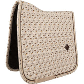 Kentucky Tapis de Selle Velvet Horse Printing Dressage Beige