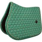 Kentucky Tapis de Selle Velvet Horse Printing Vert