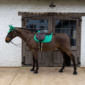 Kentucky Tapis de Selle Velvet Horse Printing de Saut Vert