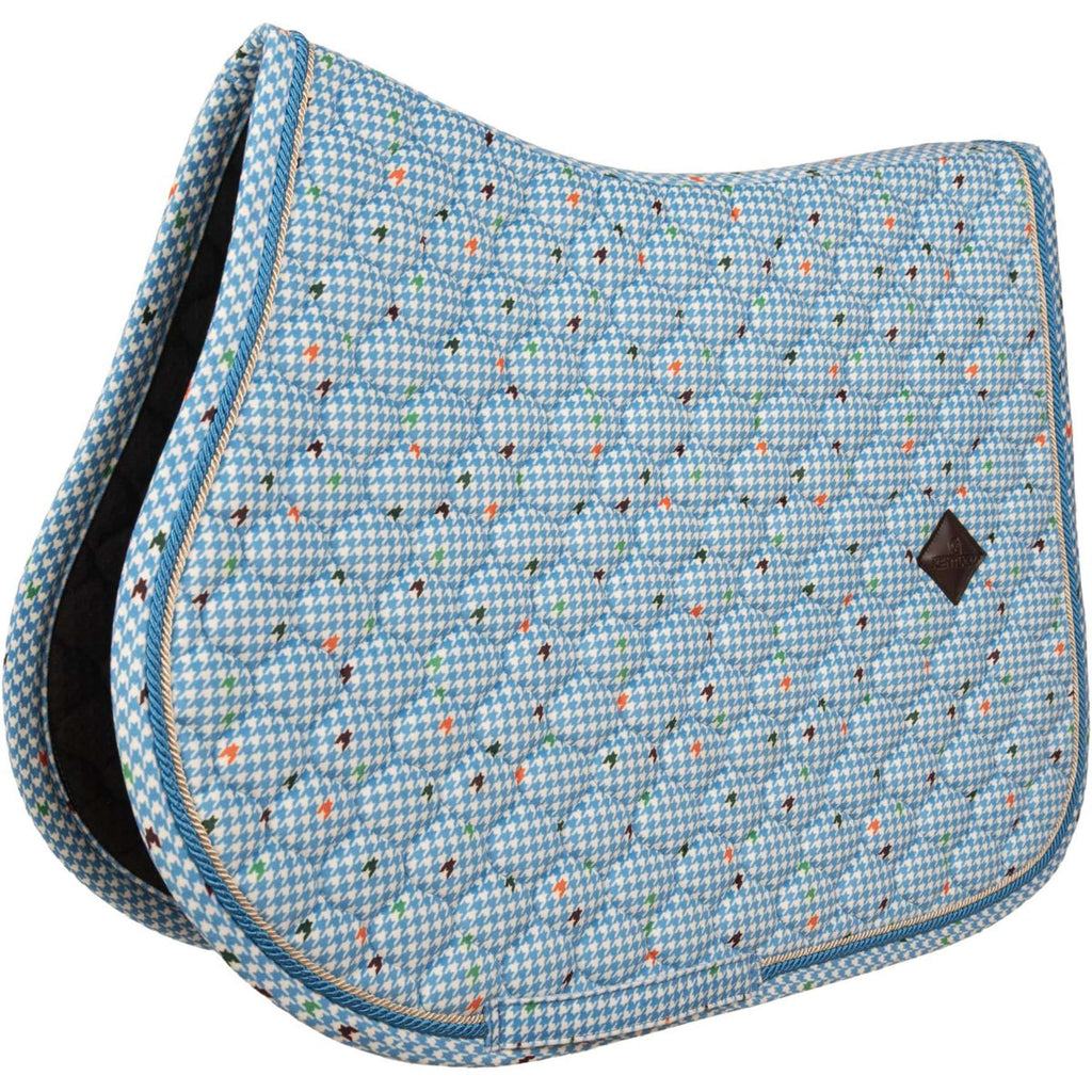 Kentucky Tapis de Selle Velvet Pied De Poule Marin