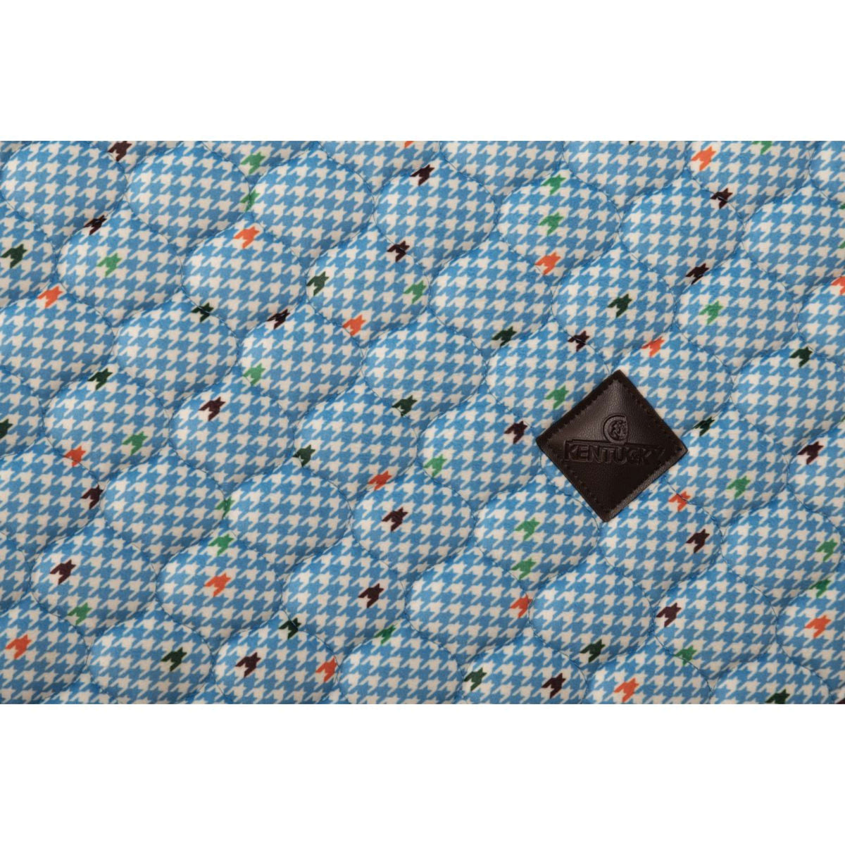 Kentucky Tapis de Selle Velvet Pied De Poule Dressage Marin