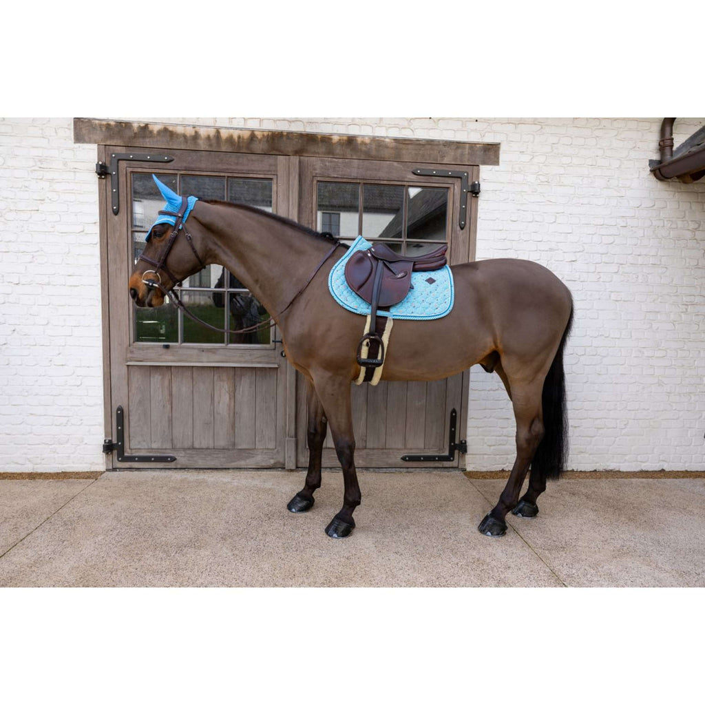 Kentucky Tapis de Selle Velvet Pied De Poule de Saut Marin
