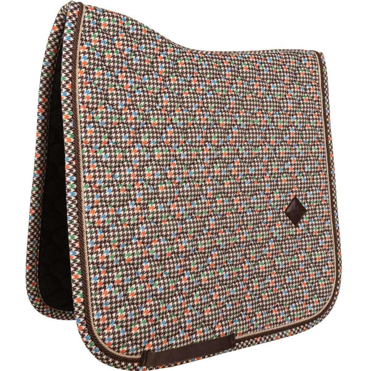 Kentucky Tapis de Selle Velvet Pied De Poule Dressage Marron