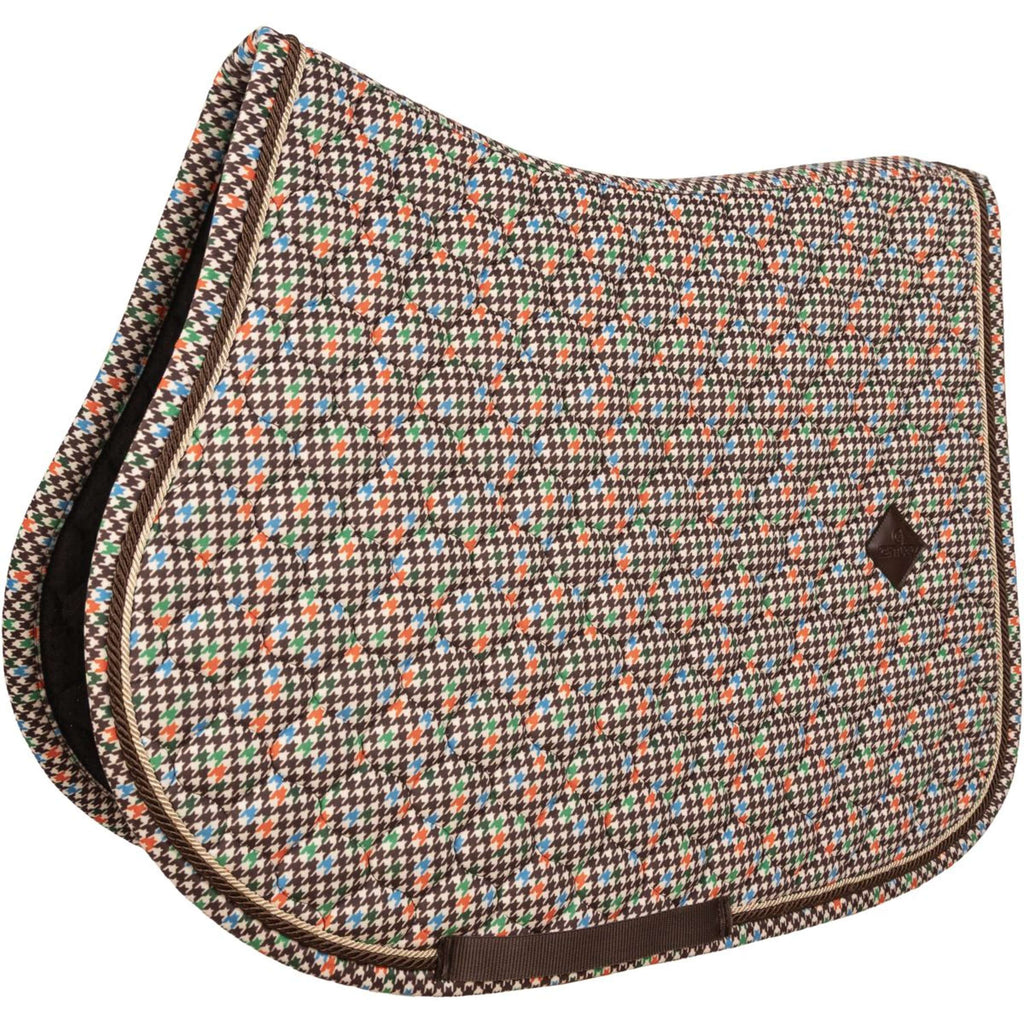 Kentucky Tapis de Selle Velvet Pied De Poule Marron