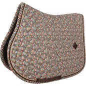 Kentucky Tapis de Selle Velvet Pied De Poule Marron