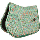 Kentucky Tapis de Selle Velvet Pied De Poule de Saut Vert clair