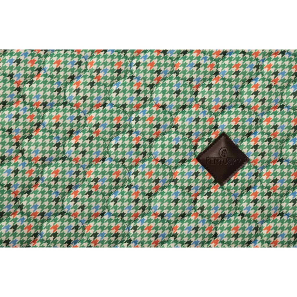 Kentucky Tapis de Selle Velvet Pied De Poule de Saut Vert clair