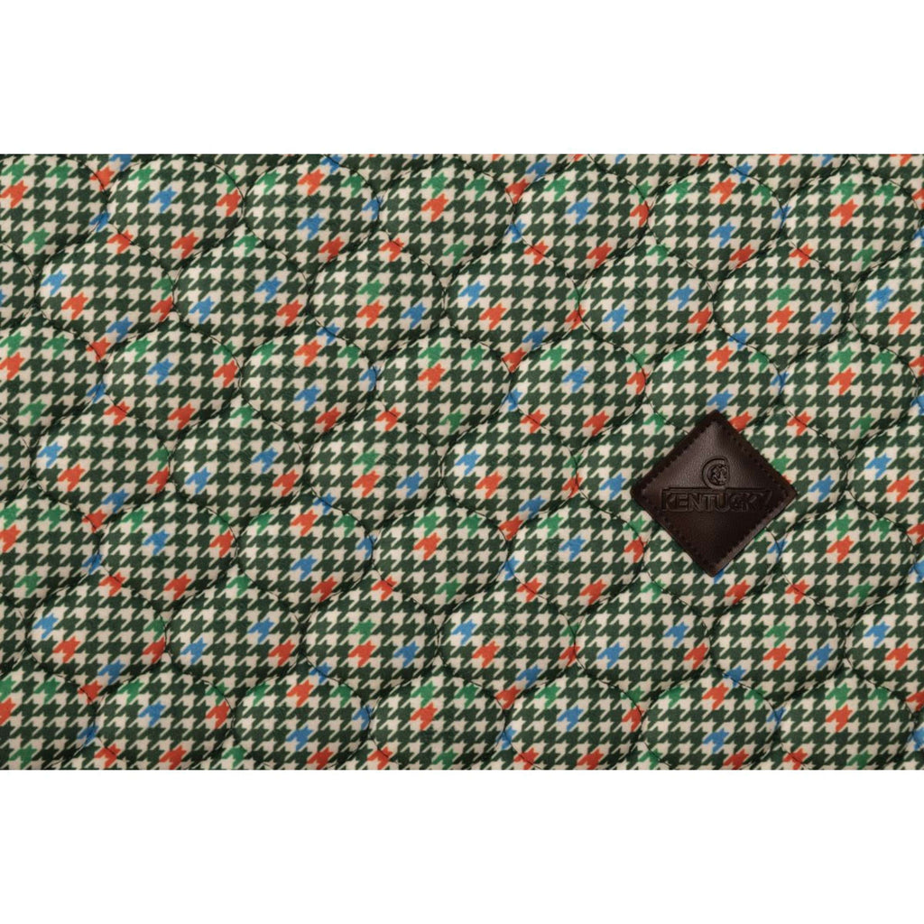Kentucky Tapis de Selle Velvet Pied De Poule de Saut Vert foncé