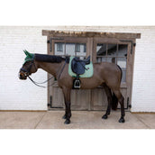 Kentucky Tapis de Selle Velvet Pied De Poule Dressage Vert foncé