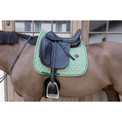 Kentucky Tapis de Selle Velvet Pied De Poule Dressage Vert foncé