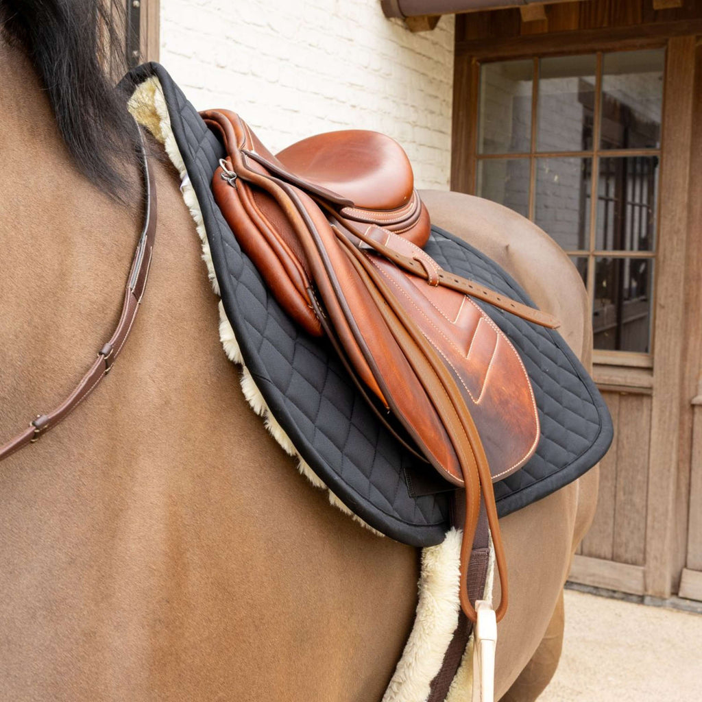 Kentucky Tapis de Selle Skin Friendly Diamond de Saut Noir