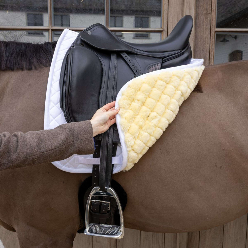Kentucky Tapis de Selle Skin Friendly Diamond Dressage Blanc