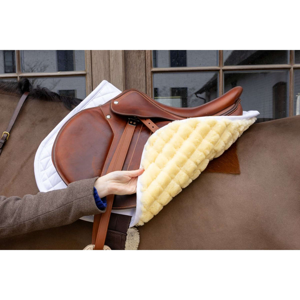 Kentucky Tapis de Selle Skin Friendly Diamond de Saut Blanc