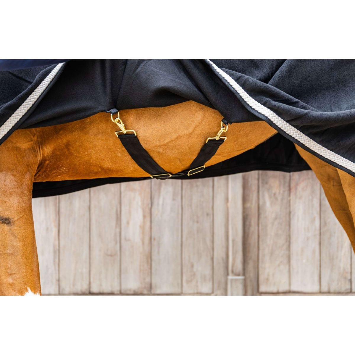 Kentucky Couverture Polaire Plaited Noir