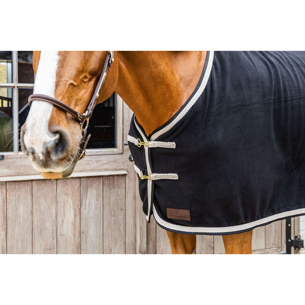 Kentucky Couverture Polaire Plaited Noir