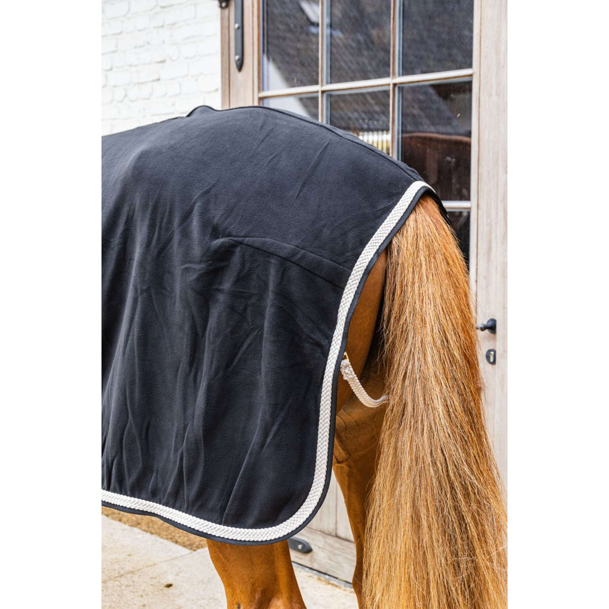 Kentucky Couverture Polaire Plaited Noir