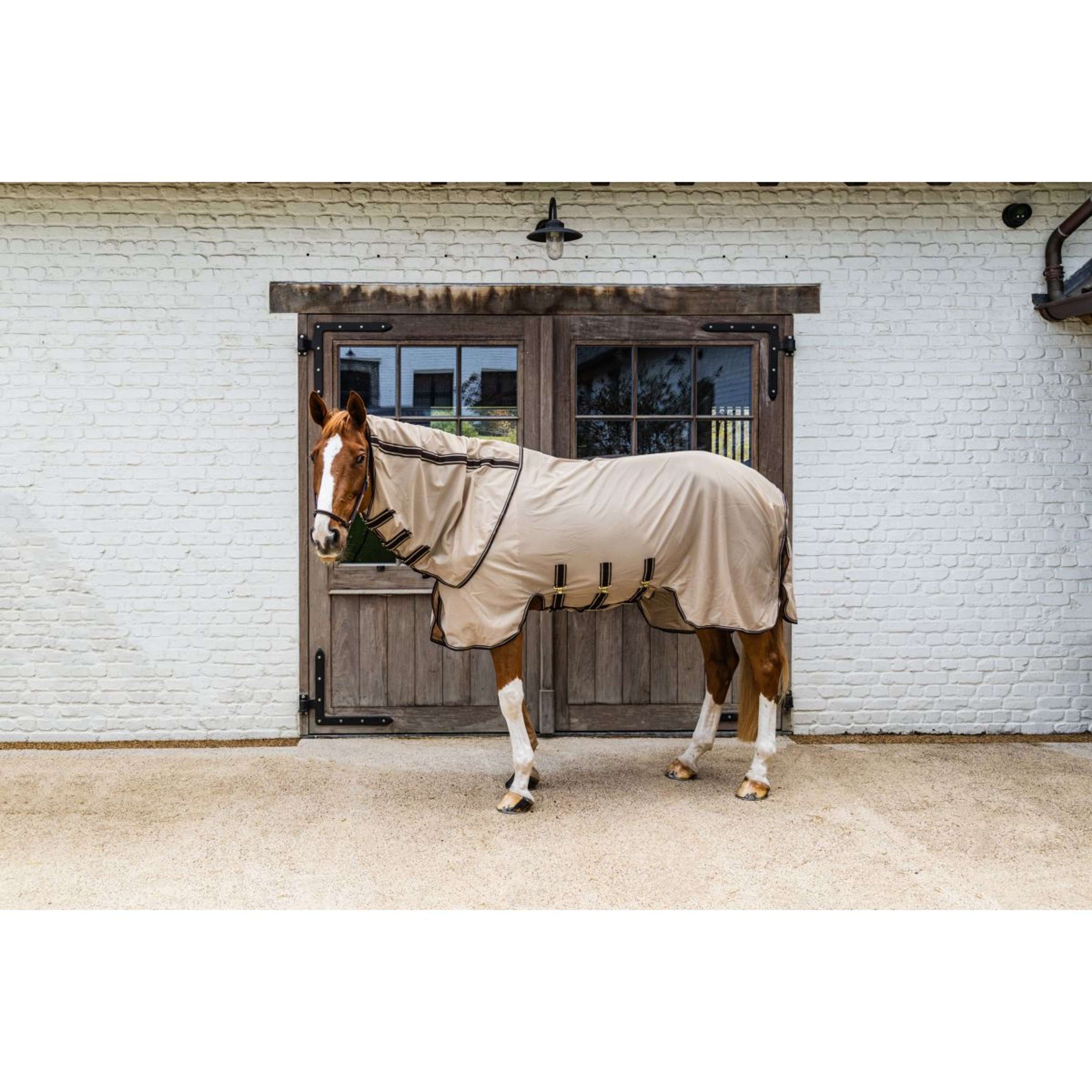 Kentucky Couverture Anti-Mouches Comfort Mesh Beige/Marron Kentucky Couverture Anti-Mouches Comfort Mesh Beige/Marron