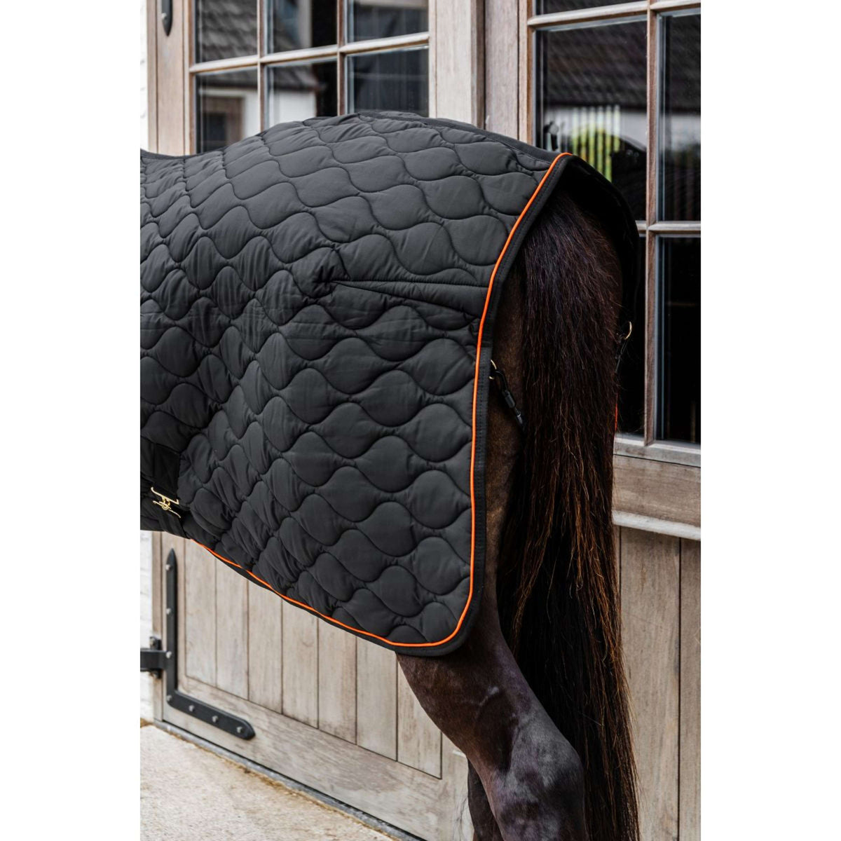 Kentucky Couverture d'Écurie Wave Noir