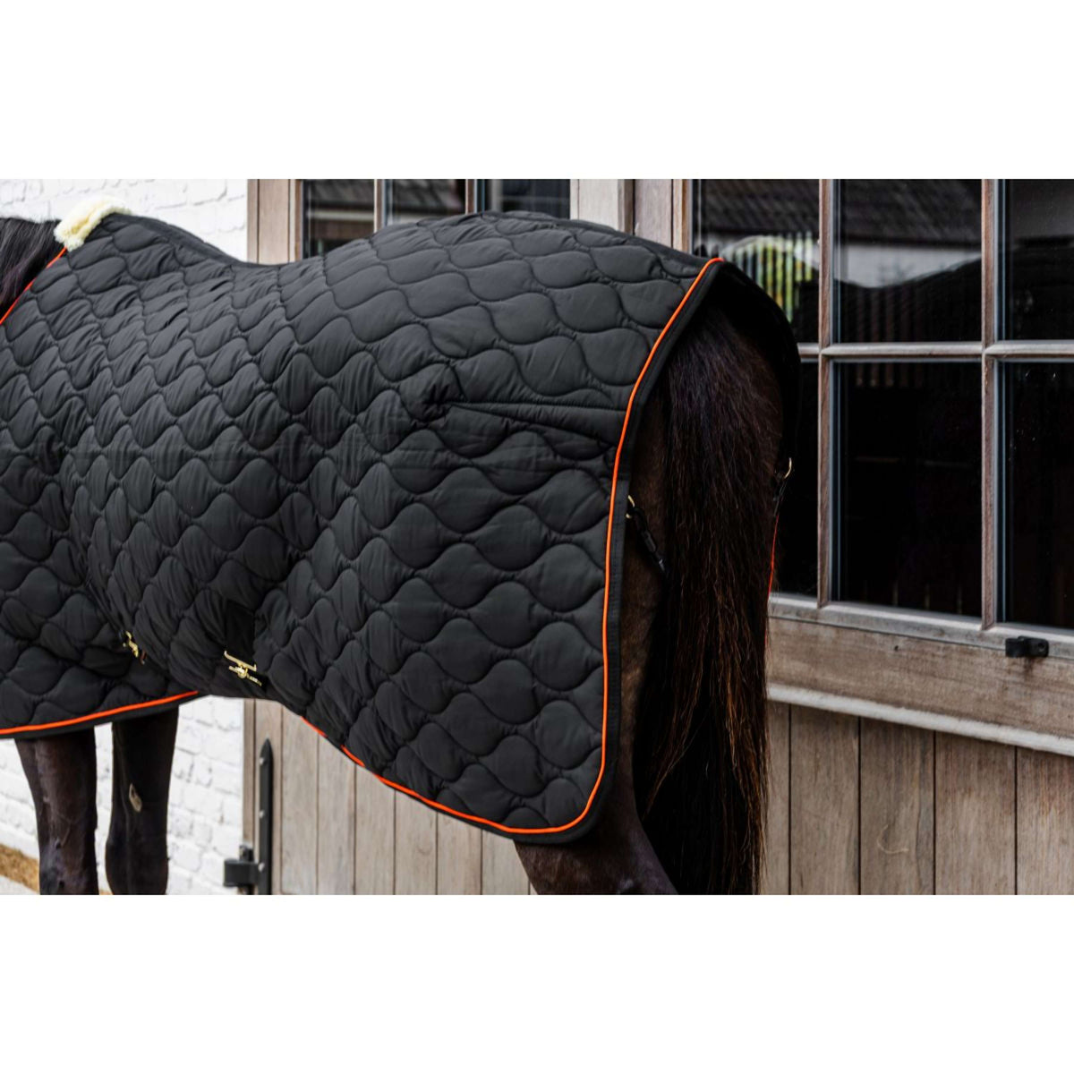 Kentucky Couverture d'Écurie Wave Noir