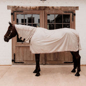 Kentucky Couverture Anti-Mouches Comfort Mesh Classic with Neck & Belly Cover Beige/Bordeaux