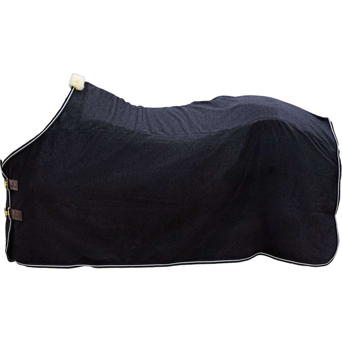 Kentucky Couverture Polaire Heavy Melange Noir