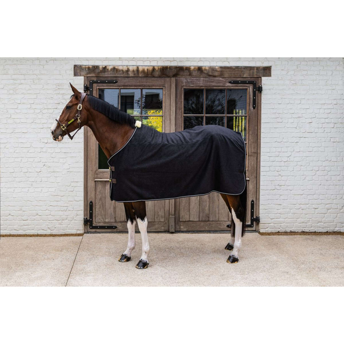 Kentucky Couverture Polaire Heavy Melange Noir