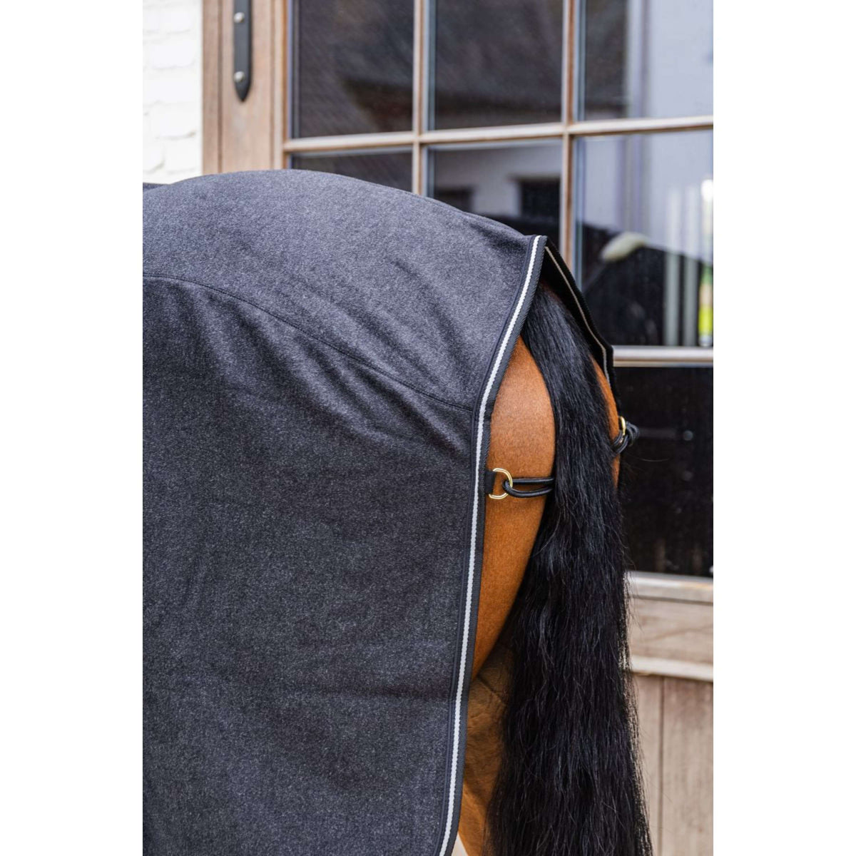 Kentucky Couverture Polaire Heavy Melange Noir