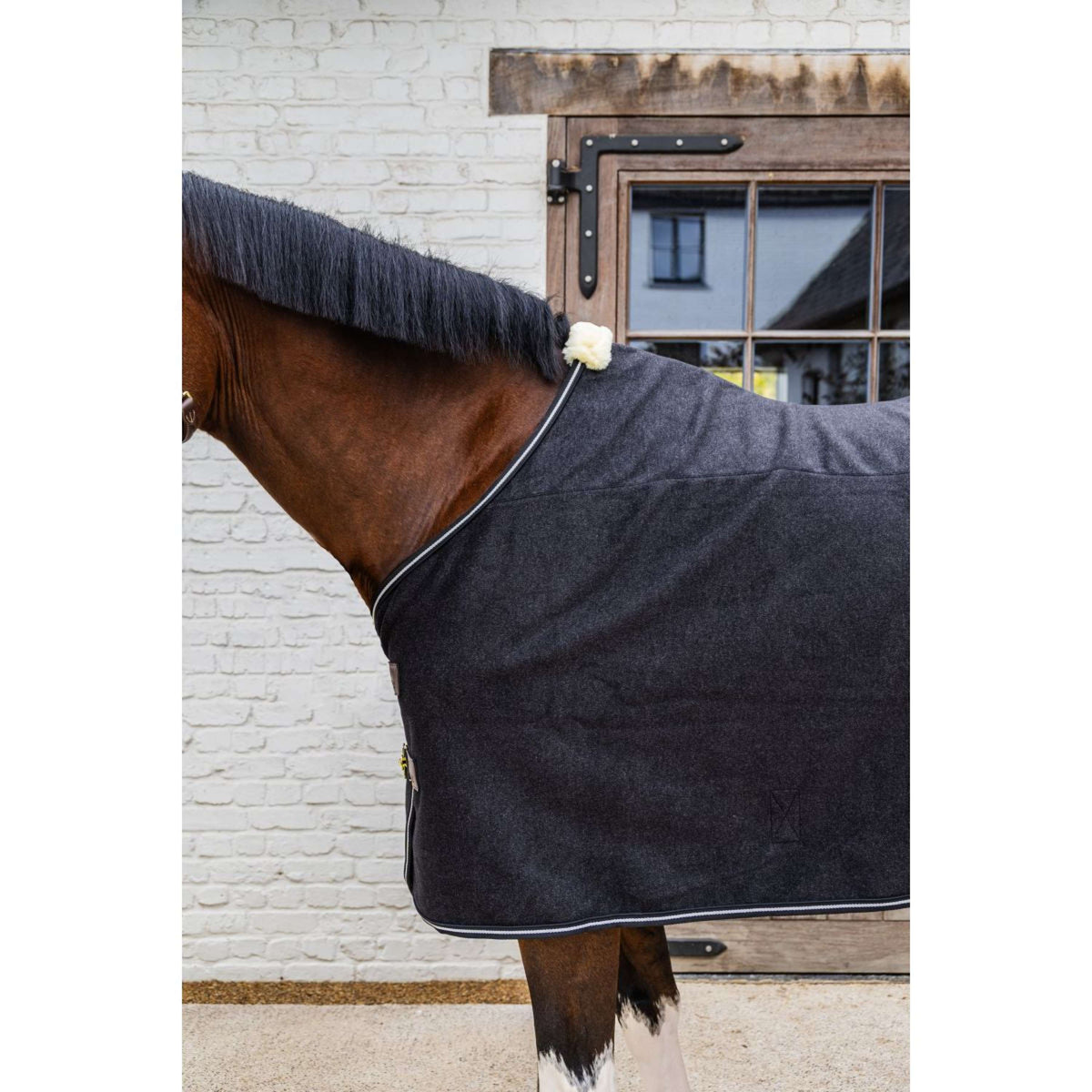 Kentucky Couverture Polaire Heavy Melange Noir