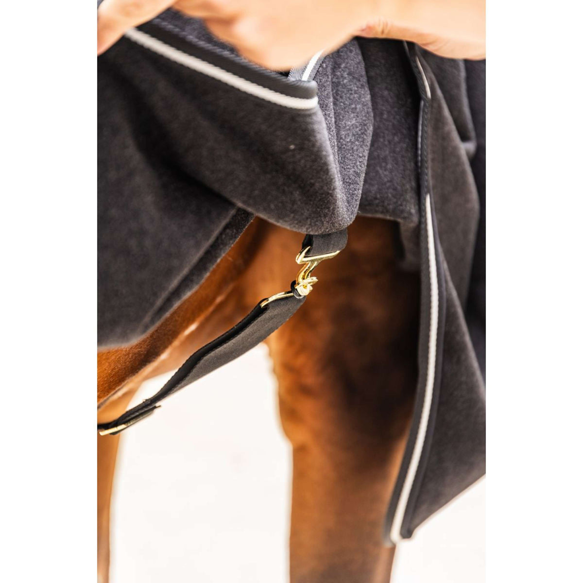Kentucky Couverture Polaire Heavy Melange Noir