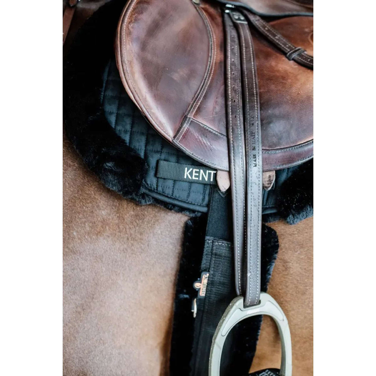 Kentucky Tapis de Selle de Saut Hunter Laine Noir