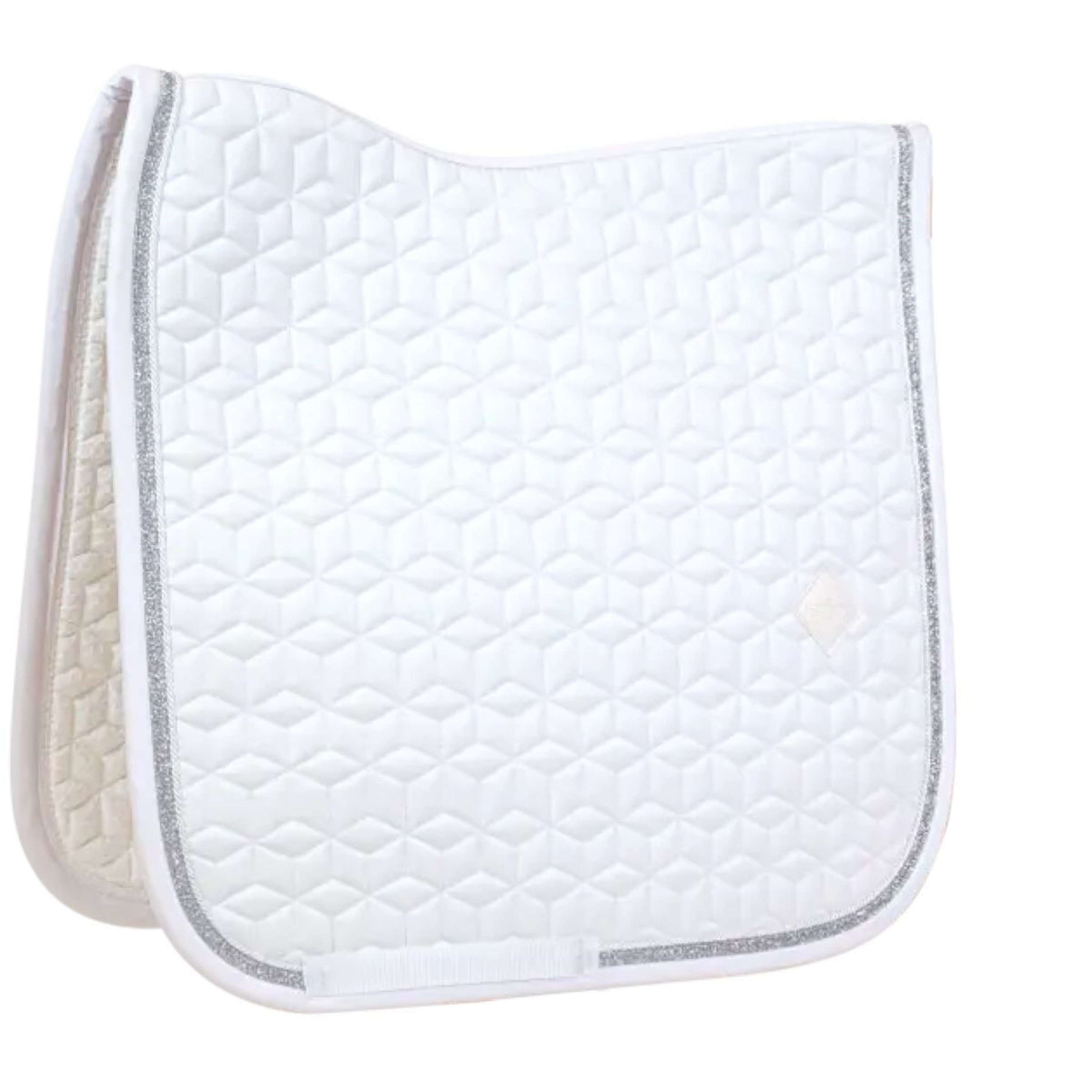 Kentucky Tapis de Selle Glitter Rope Dressage Blanc/Blanc Kentucky Tapis de Selle Glitter Rope Dressage Blanc/Blanc